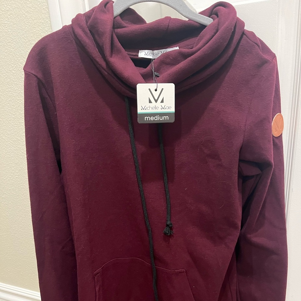 Michelle Mae Deep Burgundy Pullover